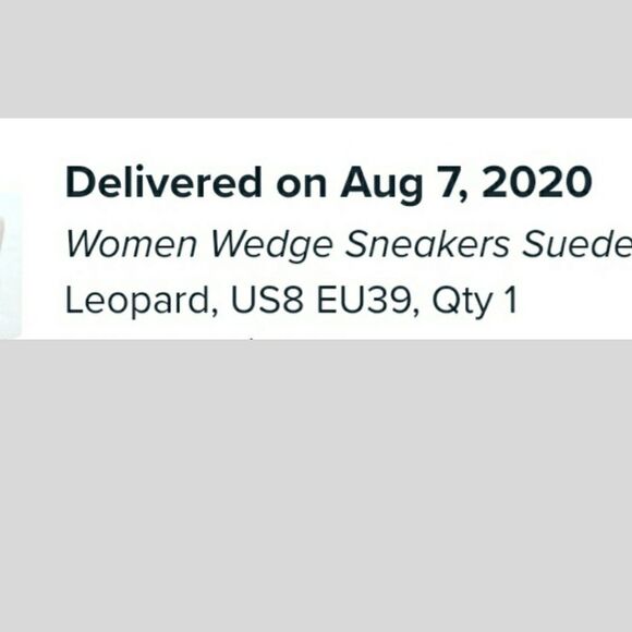 New wedge leopard print zip up high top sneakers - Picture 4 of 6